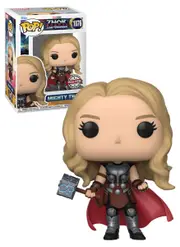 Funko POP! Marvel Thor Love & Thunder #1076 Mighty Thor (Metallic - Unmasked) - New, Mint Condition