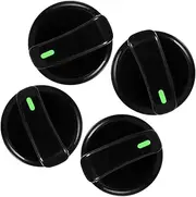 FONDOTIN 4pcs Plastic Gas Stove Control Knobs Quick Ignition Burner Knobs for Efficient Operation Kitchen and Restaurant Replacement for Oven Range and Cooktop