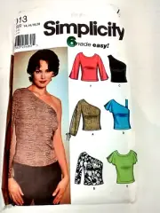 Simplicity Misses Tops PATTERN 7013 Size 14-20