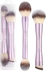 MAANGE 2PCS Double-Ended Foundation Makeup Brush Set (Pink)