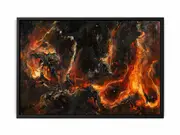 Lucifier in Hell Framed Print Fine Art Poster Print