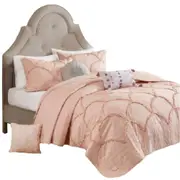 Coverlet Quilt Set Queen/King/King Single - Pink