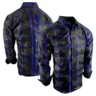 Mens Black Shirt Shiny Gold Bronze Plaid Stripe Stretch Button Up Casual Dress