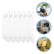 6pcs Clear Acrylic Picture Frame Document Holder Table Number Holders