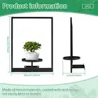Picture Frame Wall Plant Holder Decorative Wall Plant Stand Metal Wall DehWb