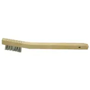 Chipping Hammer Brush, 3 x 7 Rows, Stainless Steel Wire, Bent Wood Handle ORS