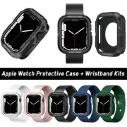 iWatch Silicone Sport Band Strap Kits for Apple Watch 9 8 7 6 5 SE 40/44/41/45mm