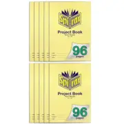 10PK Spirax A4 96 Pages 8mm Project Book Journal Writing Paper School Notebook