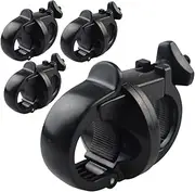 GANAZONO 4Pcs Convenient Bike Flashlight Holder Rotatable Torch Stand Clip for Handlebar Stable Bike Accessory for Easy Installation and Use