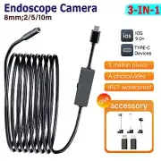 HD Endoscope Camera Borescope IP67 Snake Inspection Camera For iPhone / Android