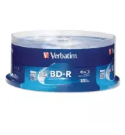 Verbatim 25GB 16X BD-R 25 Packs Disc Model 97457 New Sealed Pack.