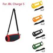 Multi-Color Silicone Cover Pad With Strap For JBL Charge 5 Bluetooth Speaker