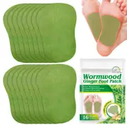 16x Ginger Wormwood Foot Patch Self Heating Detox Cleansing Body Toxins Plaster