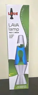 Lava Lite 2124 Classic 14.5-Inch Lava Lamp Yellow/Blue