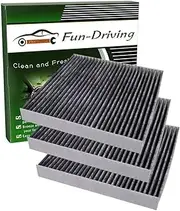 3 Pack Cabin Air Filter for LEXUS ES350/RX350/RX350L/RX450H/RX450HL,Mazda CX-9,Toyota AVALON/CAMRY/COROLLA/PRIUS/PRIUS PRIME/RAV4,OEM# 87139-0E040/87139-0E040/TK48-61-J6X