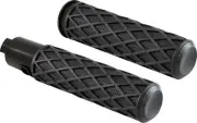 Arlen Ness Diamond Fly-by-Wire Handlebar Grips w/Black End Cap (500-058)