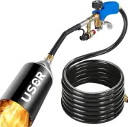 USOR 800,000 BTU Liquefied Gas Propane Fire Weed Torch with 2 Meter Hose Pipe...