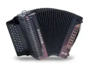 Hohner Corona C-II Redesigned Red To Gold, FBbEb FBE Button Accordion | German