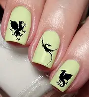 Dragon Nail Art Decal Sticker