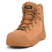 Mack MKOCTANEZHHF075 - Octane Safety Boot Zip Side - Size 7.5 - Honey Unisex