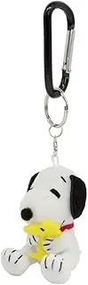 Nakajima Corporation 183736-23 Peanuts Carabiner Mascot, Snoopy & Woodstock, Sitting