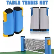 Retractable Table Tennis Ping Pong Portable Net Replacement Set for Any Table