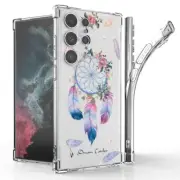 DREAM CATCHERTPU Cover Case +Tempered Glass For Galaxy A14 5G S23 S23+ S23 Ultra