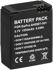 minidigital Battery for GoPro Hero 3 AHDBT-301