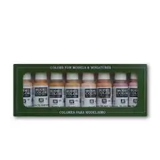 Vallejo Model Colour Face & Skintones 8 Colour Acrylic Paint Set