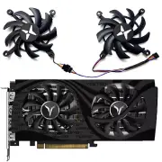 2x Graphics Card Cooling Fan for YESTON RX6600XT RX6600 6500 8GB GAEA Cooler Fan