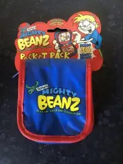 New On Card Rare Moose Mighty Beanz Vintage Pocket Pack Zip Bag Series 1 Game￼￼