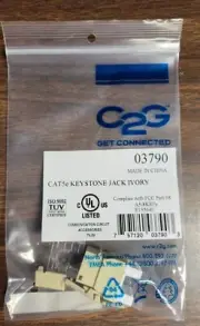 C2G Cables To Go 03790 Cat5e Keystone Jack - Ivory