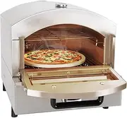 Electric Pizza Oven, 1800W Commercial Single/Double Pizza Drawer Toaster Oven Countertop Stainless Steel Multipurpose Home Restaurant Snack Toaster