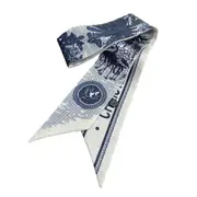 2PCS Bag Scarf Women Twill Silk Scarf Skinny Scarves Ladies Letter Design Wrist Towel Foulard Neckerchief Headband