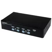 StarTech SV431USBAE4 Port Rack Mountable USB KVM Switch w/ Audio & USB 2.0 Hub