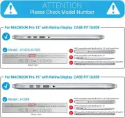 MacBook Pro 13 Inch Case 2015 2014 2013 end 2012 A1502 A1425 Ha Compatible with