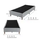 Metal Bedframe Mattress Foundation (Dark Grey) ‚Äì Double