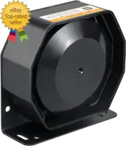 200W Compact High-Performance PA Siren Horn Speaker [Ultra Slim] [8 Ohms] [125-1