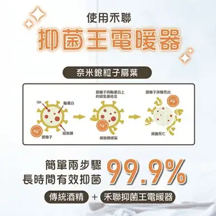 【禾聯HERAN】奈米銀抑菌陶瓷式電暖器 HPH-13DH010(H)