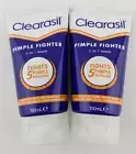 2 x Clearasil Pimple Fighter 5 in 1 Wash Reduce Oil Shine 150ml NEW Exp 7/25