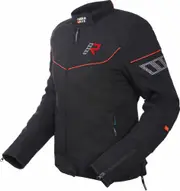 Rukka AirGobina 2.0 Ladies Motorcycle Textile Jacket, black-red, Size 46 for Women Black Red