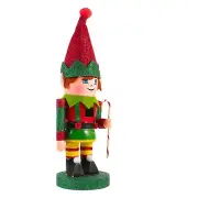 Elf and Santa Claus nutcracker for Christmas, home and office decorations