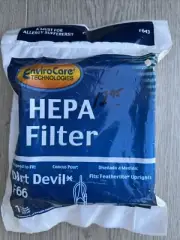Dirt Devil Featherlite Upright Vacuum Filter Type F66