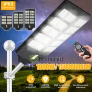 1000W Street Solar Light Lamparas Led Solares Exterior Luces Farola Solares+Pole