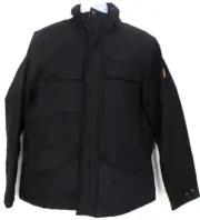 TIMBERLAND MEN'S BLACK HEAVY DUTY ORGANIC COTTON HOODED JACKET #A24AG-001