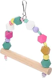 ifundom Parrot Swing Toy Parakeet Cage Perch Bird Toy Set Bird Training Supplies