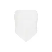 [Miu Miu] Miu Miu-Ivory Cotton And Linen Top-Donna 40 IT