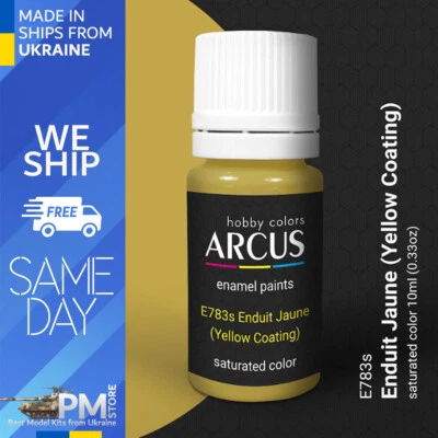 Arcus 783 Enamel paint French aviation WW2 Enduit Jaune saturated color