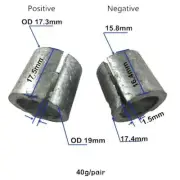 Car Battery Terminal Converters - 2pc Set For Positive & Negative Posts T0T4
