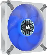 CORSAIR ML120 LED Elite, 120mm PWM LED White Fan (Corsair AirGuide Technology, Magnetic Levitation Bearing, Up to 2,000 RPM, Eight Vibrant LEDs, Low Noise, High Airflow) Single Pack - Blue